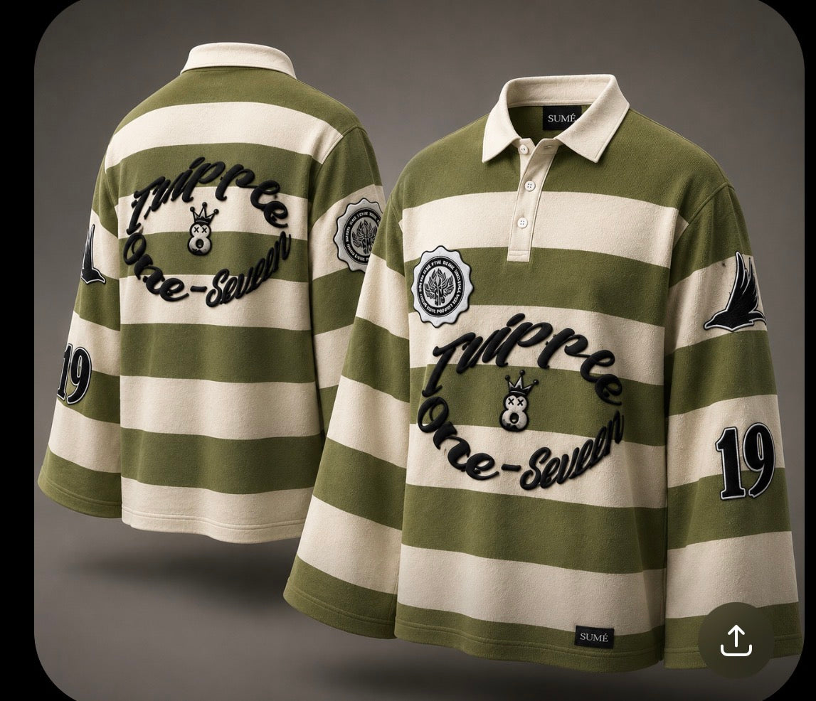 Striped Rugby Polo