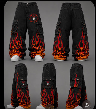 Flame Cargo Pants